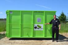 Combo: 20 Cubic Yard Dumpster + 10 Cubic Yard Dumpster